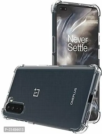 Back Cover for Oneplus Nord Transparent Grip Case Silicon Pack of 1