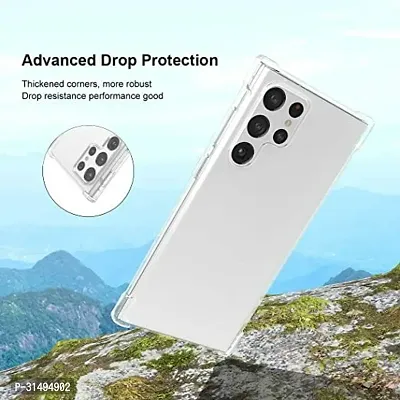 ROYALBASE Back Cover for Samsung Galaxy S23 Ultra 5G Transparent Camera Bump Protector Silicon Pack of 1-thumb4