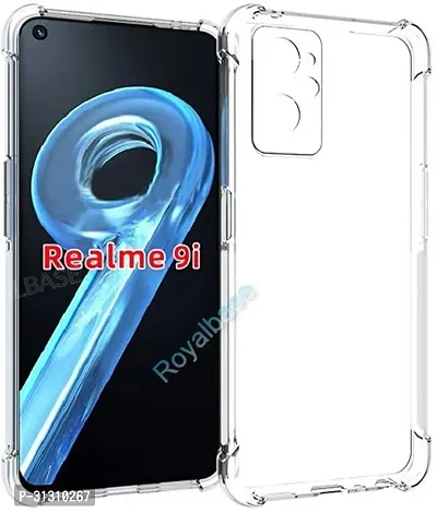 ROYALBASE Back Cover for Realme 9i Transparent Grip Case Silicon Pack of 1-thumb0