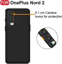 Back Cover for OnePlus Nord 2 5G Black Matte Finish Silicon Pack of 1-thumb4