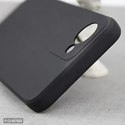 Back Cover for Realme C30 back glass Black Camera Bump Protector Silicon Pack of 1-thumb4