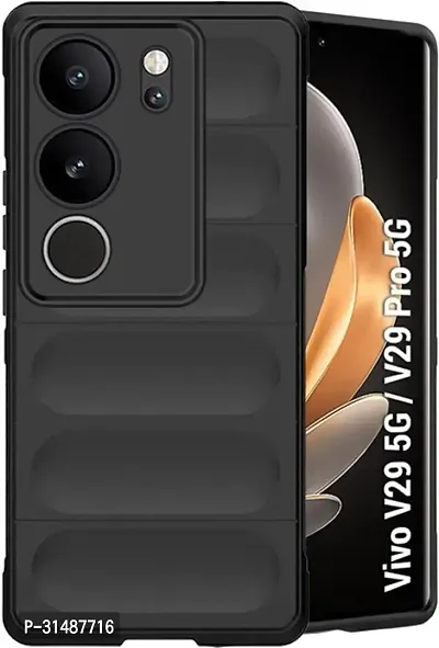 Back Cover for Vivo V29 5G Vivo V29 Pro 5G MG Black Camera Bump Protector Pack of 1-thumb0