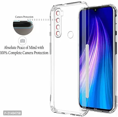 Back Cover for Redmi Note 8 Transparent Camera Bump Protector Pack of 1-thumb2