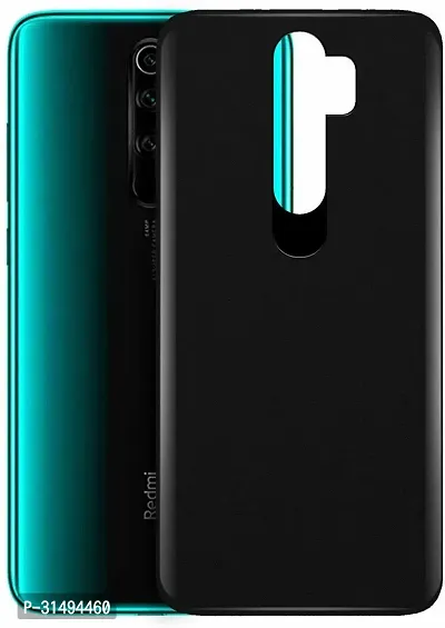 Back Cover for Redmi Note 8 Pro Black Grip Case Silicon Pack of 1-thumb0