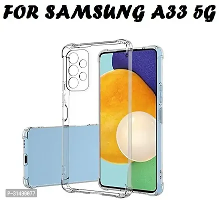 Back Cover for Samsung Galaxy A33 5G Transparent Grip Case Silicon Pack of 1-thumb0