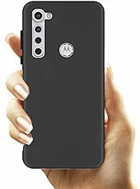 Back Cover for Motorola One Fusion PlusMoto One Fusion PLus Black Grip Case Silicon Pack of 1-thumb1