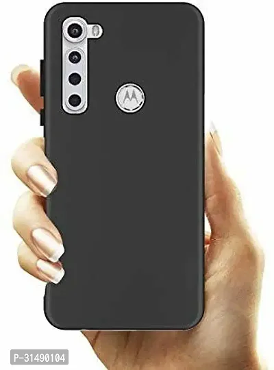 Back Cover for Motorola One Fusion PlusMoto One Fusion PLus Black Grip Case Silicon Pack of 1-thumb2