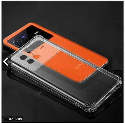 ROYALBASE Back Cover for Vivo X80 5G Transparent Silicon Pack of 1-thumb0