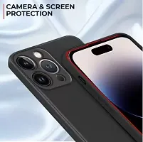 Back Cover for Apple iPhone 15 Pro Max Black Camera Bump Protector Silicon Pack of 1-thumb2