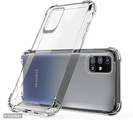 ROYALBASE Back Cover for Samsung Galaxy M31s Transparent Grip Case Silicon Pack of 1-thumb0