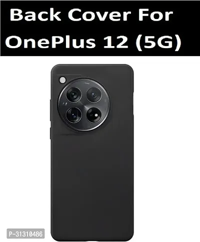 ROYALBASE Back Cover for OnePlus 12 5G CA Black Camera Bump Protector Silicon Pack of 1-thumb3