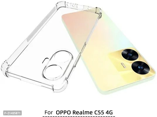 ROYALBASE Back Cover for Realme C55 Transparent Grip Case Pack of 1-thumb3