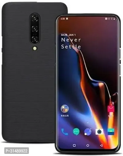 Back Cover for ONEPLUS 7 PRO Black Grip Case Silicon Pack of 1