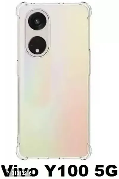 ROYALBASE Back Cover for Vivo Y100 5GVivo Y100A 5G Transparent Camera Bump Protector Silicon Pack of 1