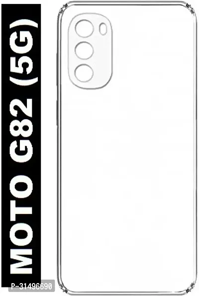 ROYALBASE Back Cover for Motorola G82 5GMoto G82 5G Transparent Grip Case Silicon Pack of 1