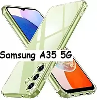 ROYALBASE Back Cover for Samsung Galaxy A35 5G Transparent Silicon Pack of 1-thumb1