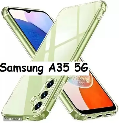 ROYALBASE Back Cover for Samsung Galaxy A35 5G Transparent Silicon Pack of 1-thumb2