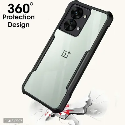 ROYALBASE Back Cover for Oneplus Nord 2T 5G Black Camera Bump Protector Pack of 1-thumb2