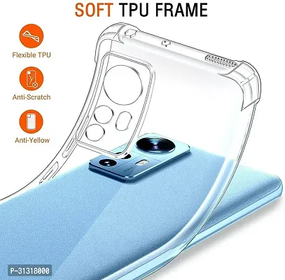 ROYALBASE Back Cover for Xiaomi 12 Pro 5G Transparent Camera Bump Protector Silicon Pack of 1-thumb4