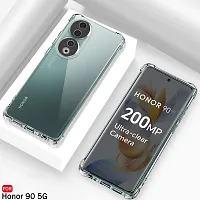 Back Cover for Honor 90 5G Transparent Camera Bump Protector Silicon Pack of 1-thumb3