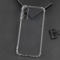 ROYALBASE Back Cover for Samsung Galaxy M14 5G Transparent Shock Proof Silicon Pack of 1-thumb1