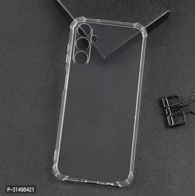 ROYALBASE Back Cover for Samsung Galaxy M14 5G Transparent Shock Proof Silicon Pack of 1-thumb2