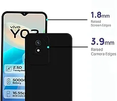 Back Cover for Vivo Y02 4G Black Grip Case Silicon Pack of 1-thumb3