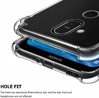 Bumper Case for NOKIA 8.1 NOKIA X7 Transparent Grip Case Silicon Pack of 1-thumb2