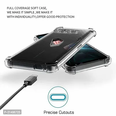 ROYALBASE Back Cover for Asus ROG Phone 3 Transparent Grip Case Silicon Pack of 1-thumb5