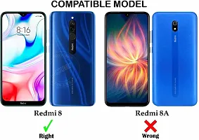 ROYABASE Back Cover for Redmi 8 Black Grip Case Silicon Pack of 1-thumb1