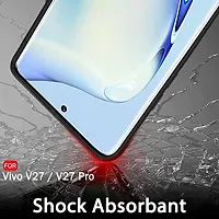 Back Cover for Vivo V27 5G Vivo V27 Pro 5G Black Camera Bump Protector Silicon Pack of 1-thumb3