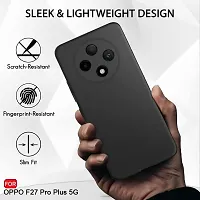 ROYALBASE Back Cover for Oppo F27 Pro Plus 5G CA Black Silicon Pack of 1-thumb2