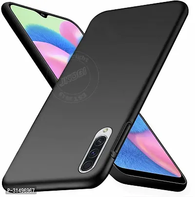 ROYALBASE Back Cover for Samsung Galaxy A30s Black Grip Case Silicon Pack of 1