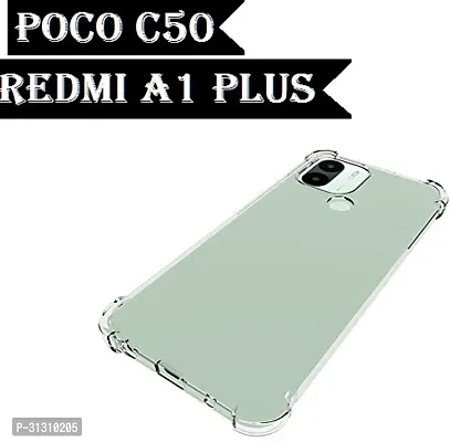 ROYALBASE Back Cover for POCO C50  REDMI A1 PLUS Transparent Camera Bump Protector Silicon Pack of 1-thumb2