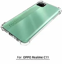 ROYALBASE Back Cover for Realme C11 Transparent Grip Case Silicon Pack of 1-thumb4