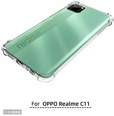 ROYALBASE Back Cover for Realme C11 Transparent Grip Case Silicon Pack of 1-thumb5