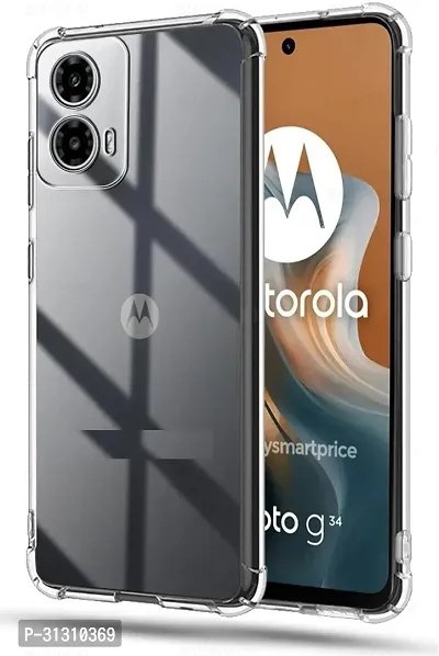 ROYALBASE Back Cover for Moto G34 5GMotorola G34 5G BM Transparent Grip Case Silicon Pack of 1-thumb0