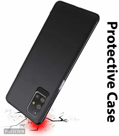 ROYALBASE Back Cover for Samsung Galaxy M31s Black Grip Case Silicon Pack of 1-thumb3