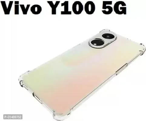 Back Cover for Vivo Y100 5GVivo Y100A 5G Transparent Camera Bump Protector Silicon Pack of 1-thumb0