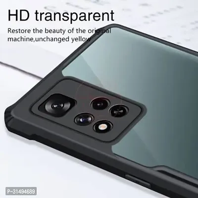 Back Cover for Xiaomi 11i Hyper ChagreMi 11i Black Camera Bump Protector Pack of 1-thumb4