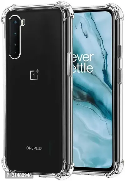 Back Cover for OnePlus Nord Transparent Grip Case Pack of 1-thumb0