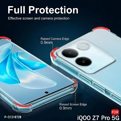 ROYALBASE Back Cover for Iqoo Z7 Pro 5G BM Black Camera Bump Protector Silicon Pack of 1-thumb2