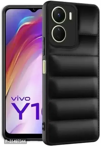 ROYALBASE Back Cover for Vivo Y16 Vivo Y56 5G Black Grip Case Silicon Pack of 1-thumb0