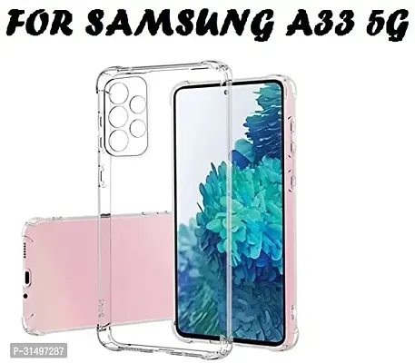 ROYALBASE Back Cover for Samsung Galaxy A33 5G Transparent Grip Case Silicon Pack of 1