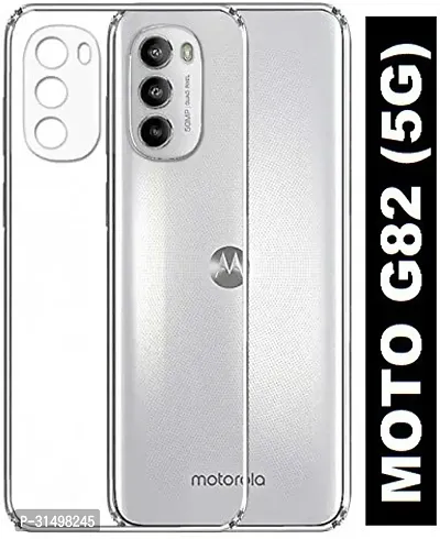 ROYALBASE Back Cover for Motorola G82 5GMoto G82 5G Transparent Grip Case Silicon Pack of 1