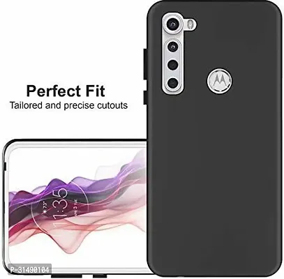 Back Cover for Motorola One Fusion PlusMoto One Fusion PLus Black Grip Case Silicon Pack of 1-thumb3