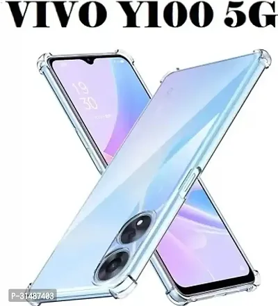 Back Cover for Vivo Y100 5GVivo Y100A 5G Transparent Camera Bump Protector Silicon Pack of 1-thumb0