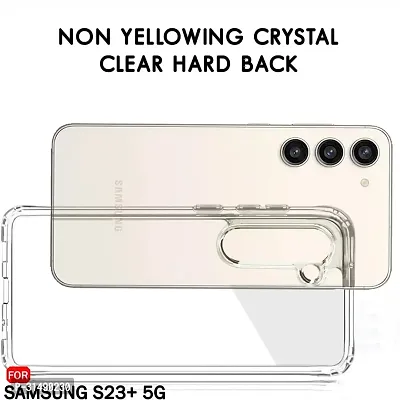 Back Cover for SAMSUNG Galaxy S23 Plus SAMSUNG Galaxy S23 +5G Transparent Camera Bump Protector Silicon Pack of 1-thumb2