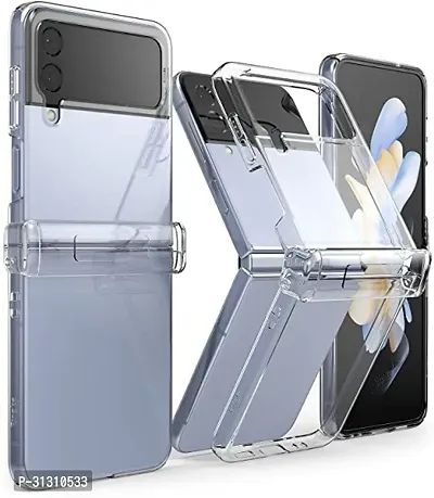 ROYALBASE Back Cover for Samsung Galaxy Z Flip 4 5G Transparent Camera Bump Protector Pack of 1-thumb0