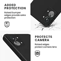 Back Cover for OnePlus Nord 2T 5G Black Grip Case Silicon Pack of 1-thumb2